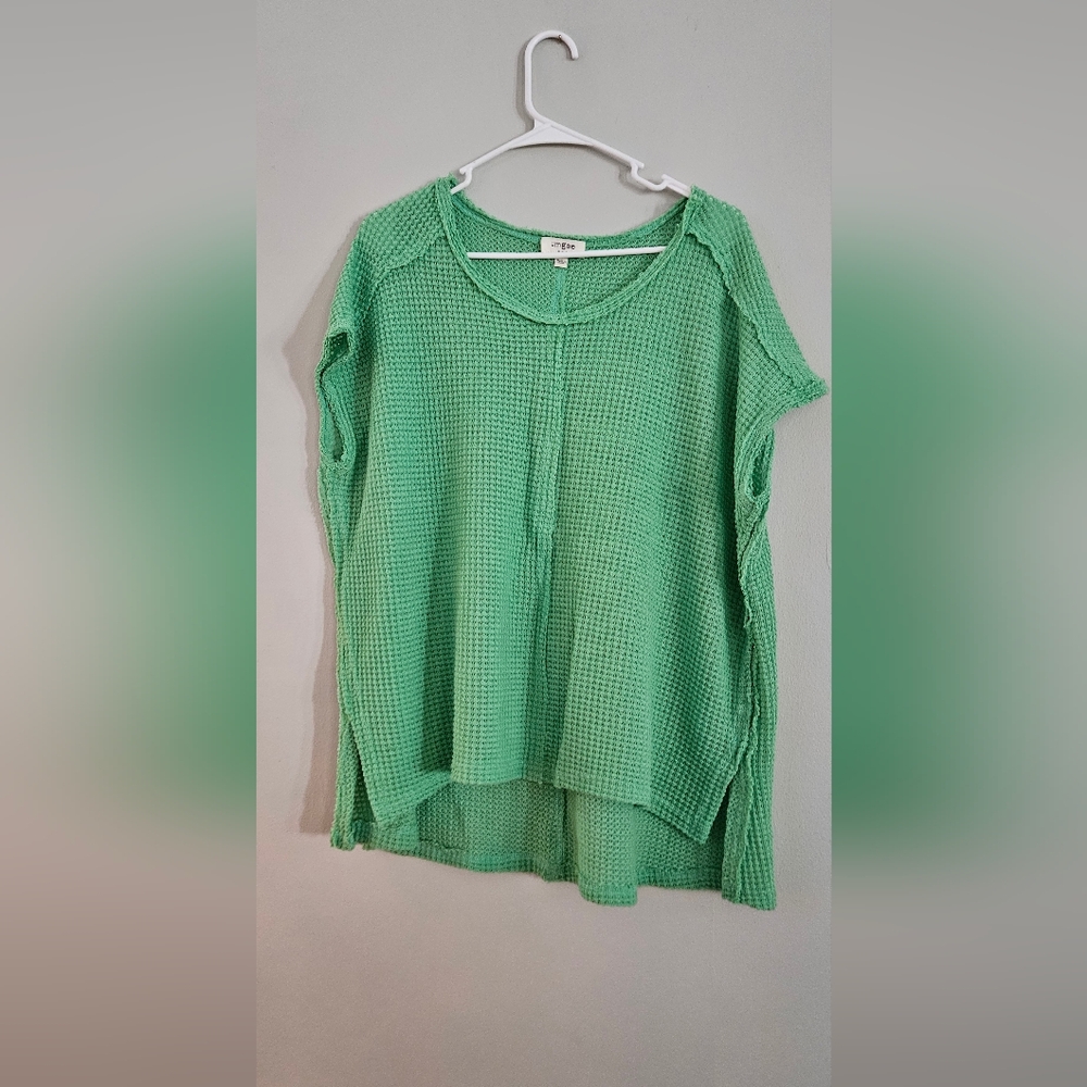 Umgee Green Short Sleeve Top